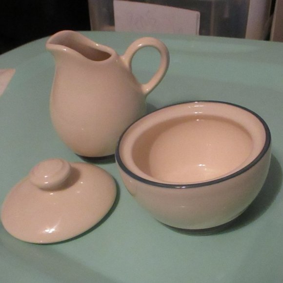 PFALTZGRAFF Ocean Breeze Retired Creamer & Sugar Bowl Set - Picture 2 of 12